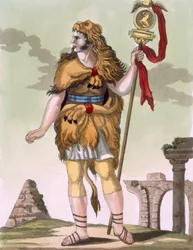 Porte-étendard, illustration de 